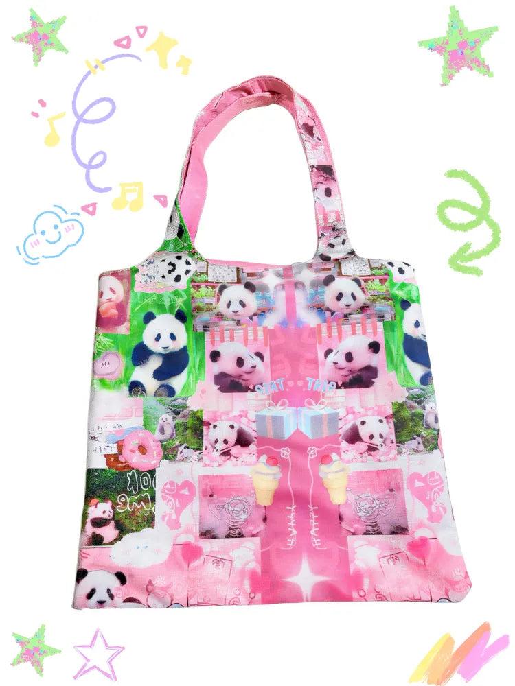 Cute Cartoon Print Shoulder Bag Tote Bag【s0000013980】