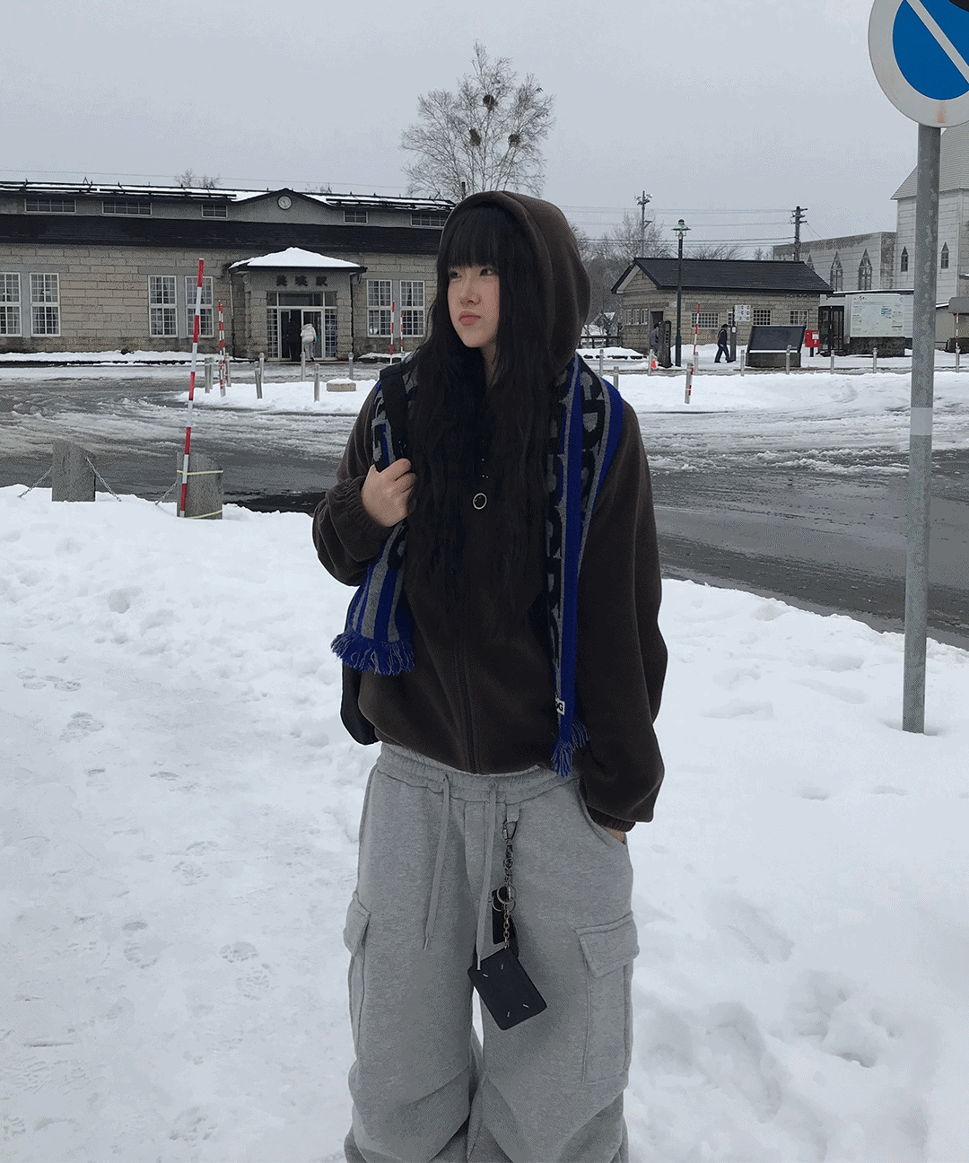 LT 스위치 플리스 후드집업