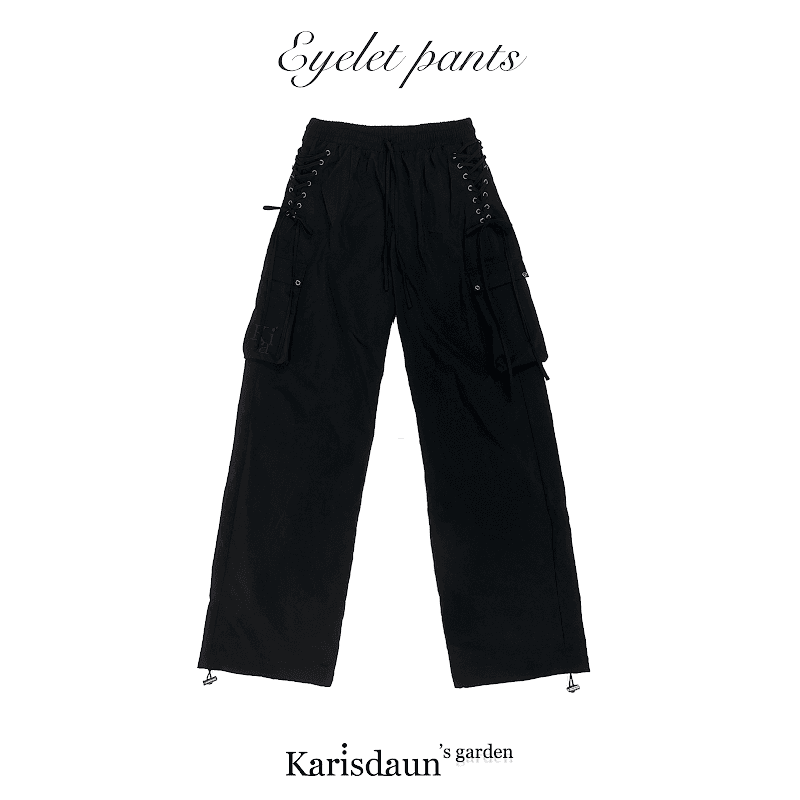 Eyelet pants