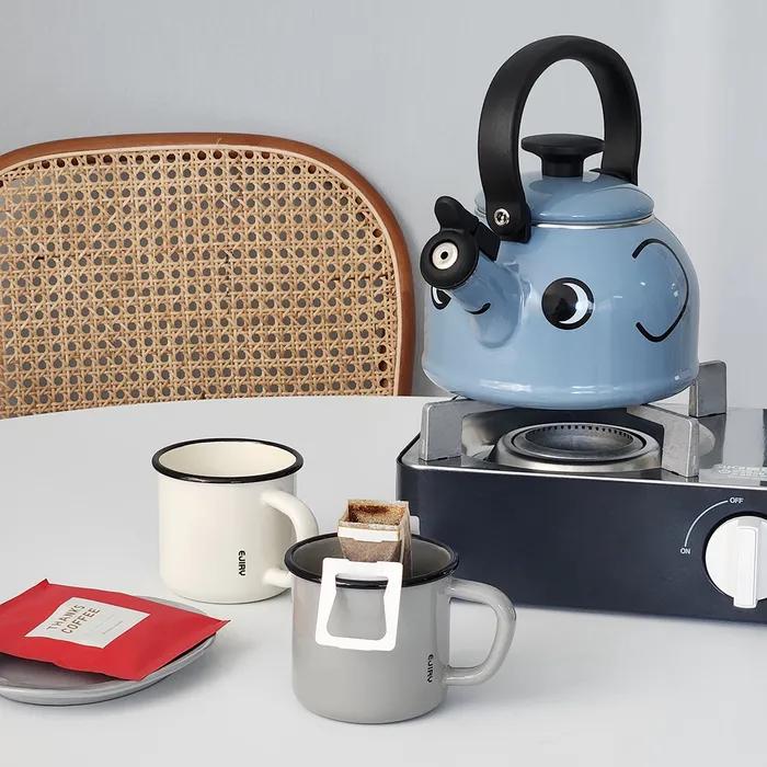 후지호로 애니멀 법랑 주전자