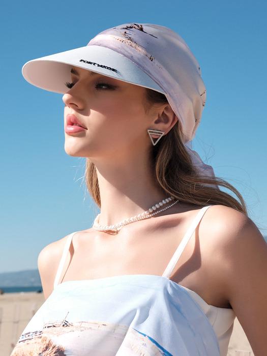 GRAPHIC BANDANA CAP - WHITE