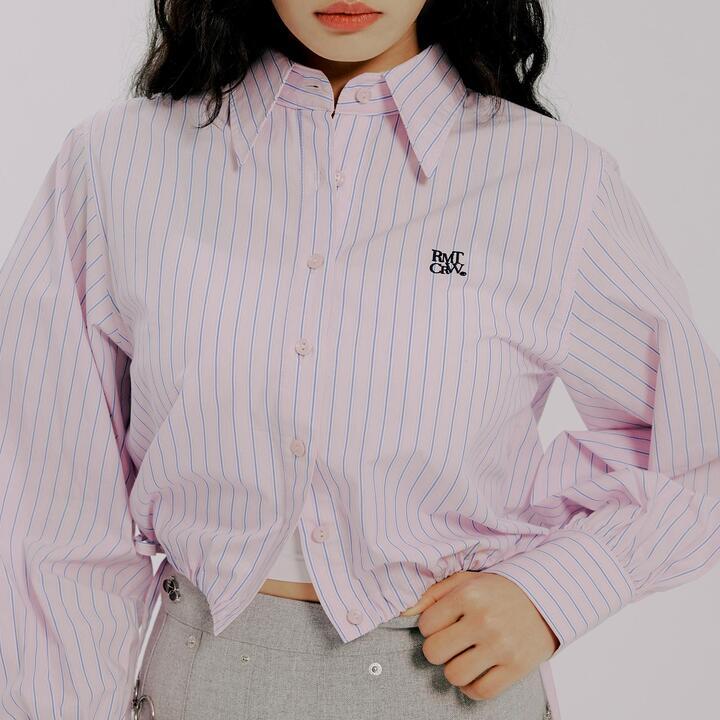 SHIRRING BALLOON SHIRT_PINK