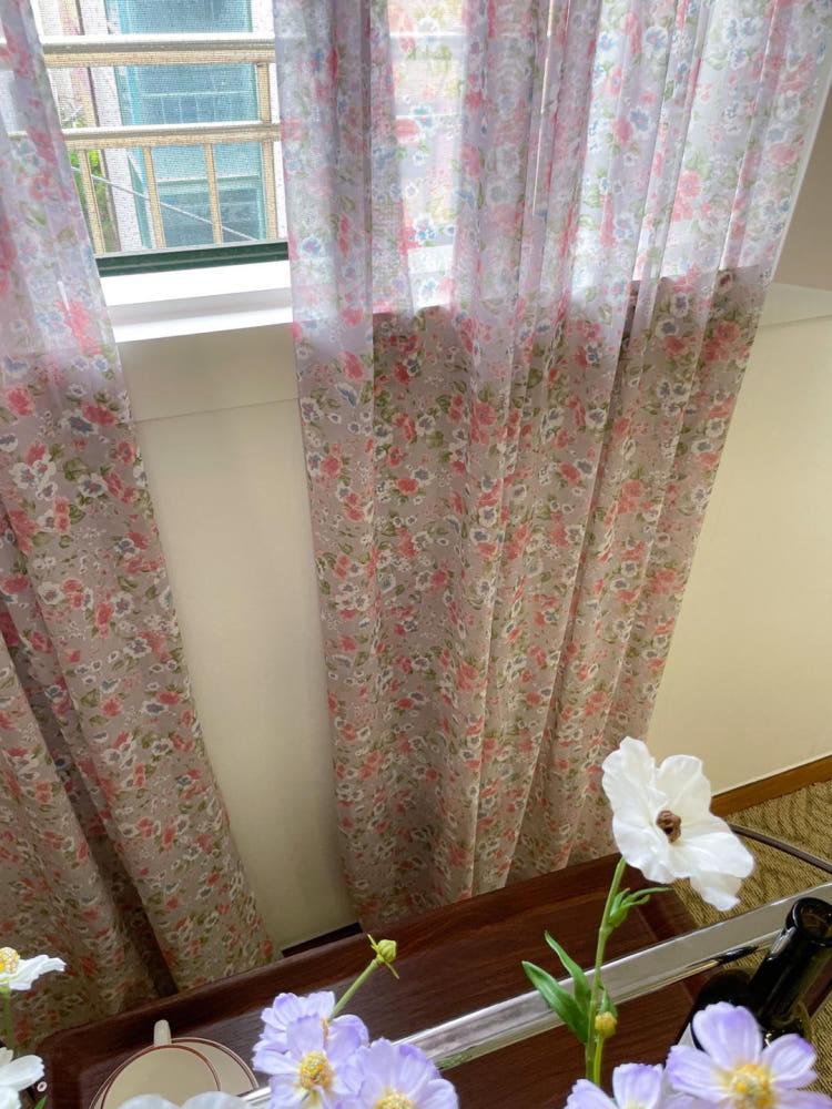 dreamy flower curtain 포인트커튼 꽃무늬 플라워 커튼 복층