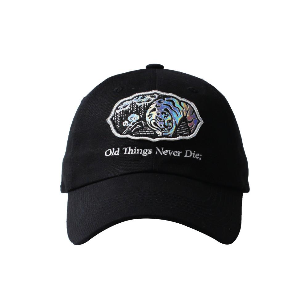 KNOT STRAP BALL CAP_TIGER_BLACK