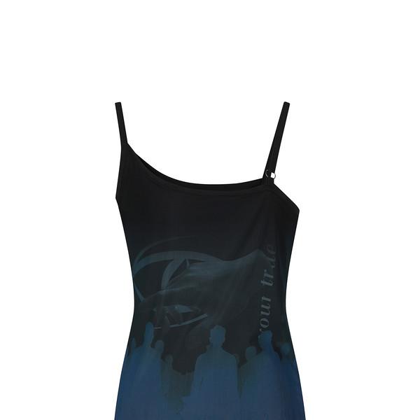 Grandstand Noodle Strap Top BLACK