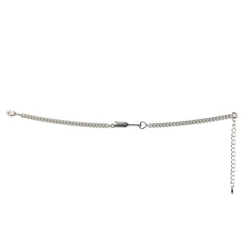 [Surgical Steel] HeartArrow Point silver Chain Bracelet / 써지컬스틸 하트 화살표 포인트 실버 체인 팔찌.발찌