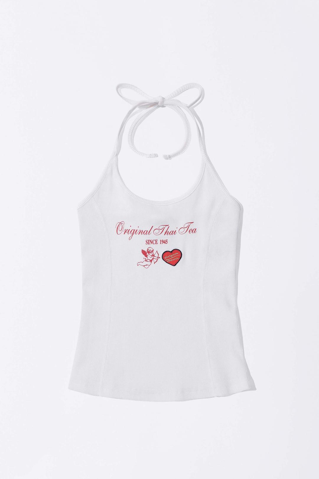 [Sculptor X Cha Tra Mue] Heavenly Thai Tee Sleeveless White