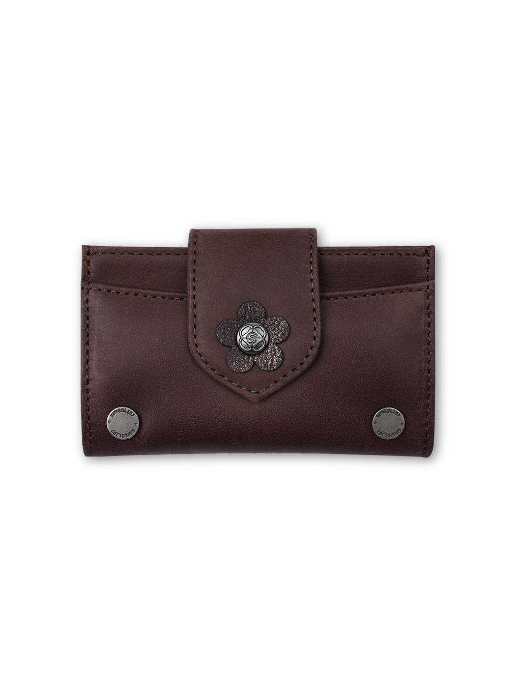 Fleur Card Wallet (Maroon)