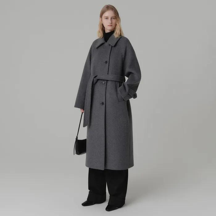 [29CM 단독] 재스퍼 울 발마칸 코트_차콜 / JASPER WOOL BALMACAAN COAT_CHARCOAL