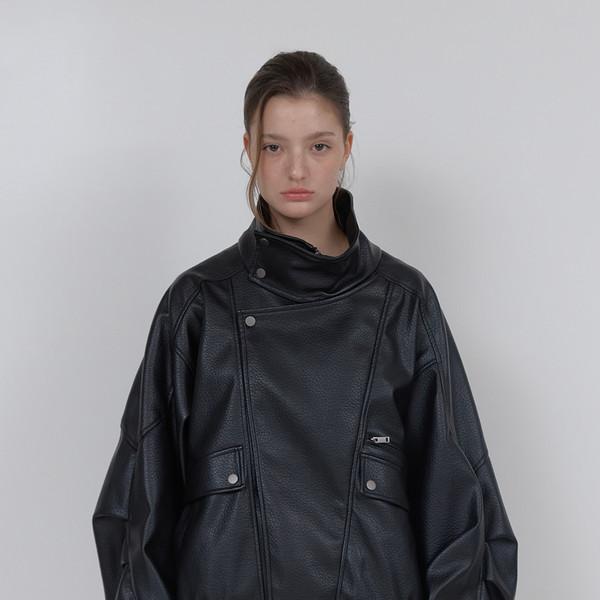 HERITAGE LEATHER JUMPER (BLACK)