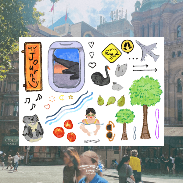 my journey 타투 스티커