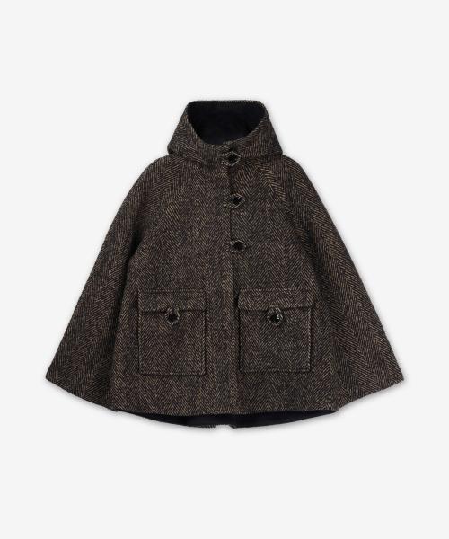 헤링본 울 미디 재킷 - 쉬타케 / F9548886