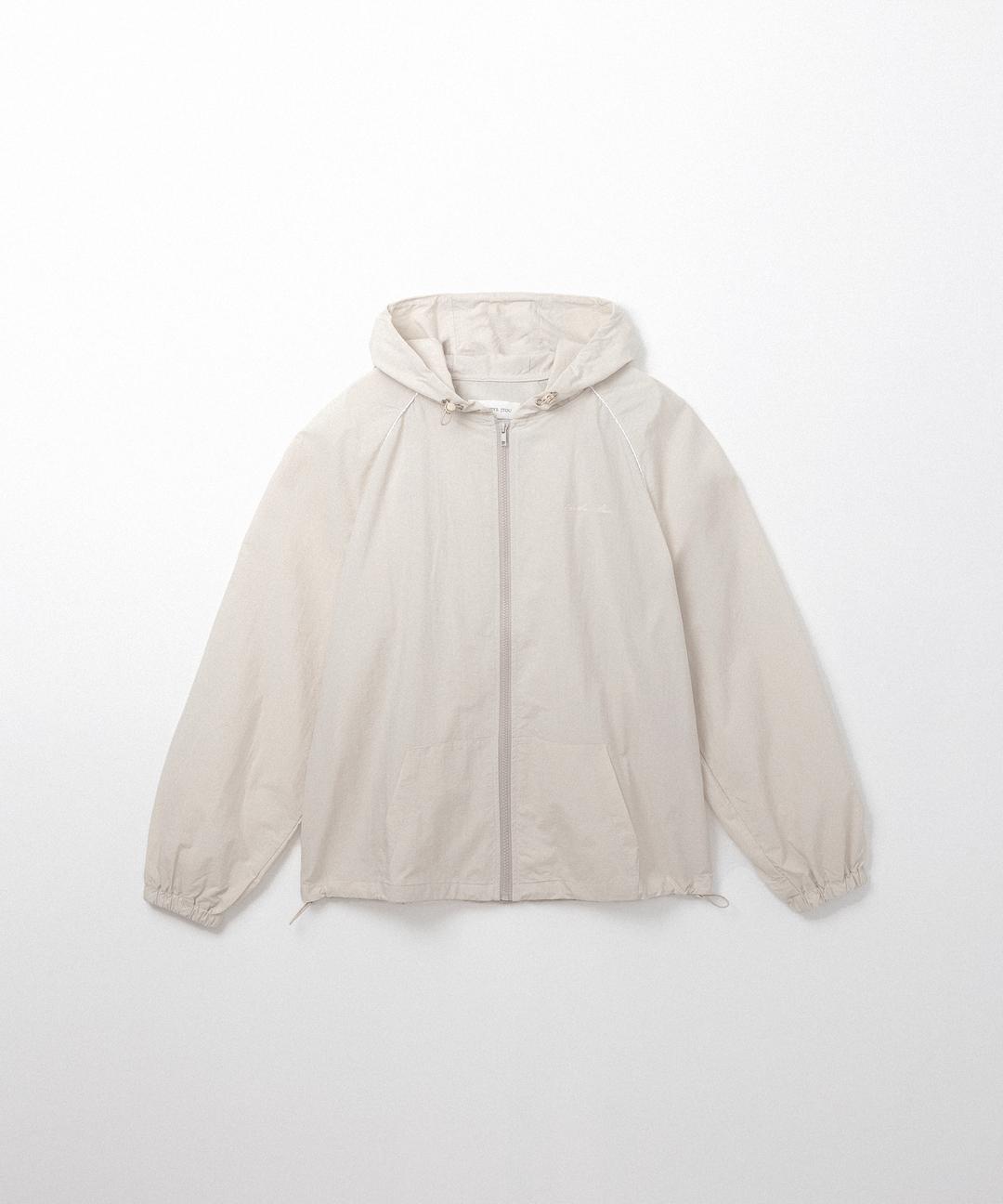 후디 윈드 브레이커 (cream beige)