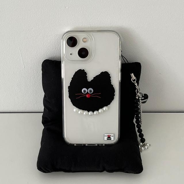 black cat case (handmade)