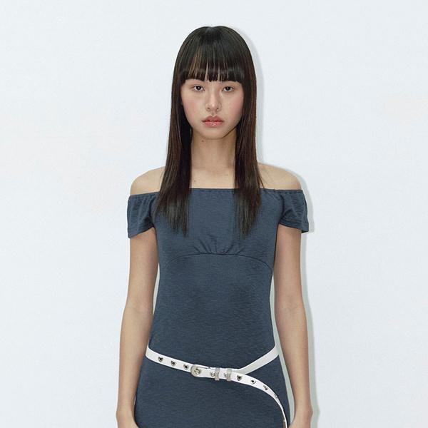 HEART SLIM BELT (IVORY)