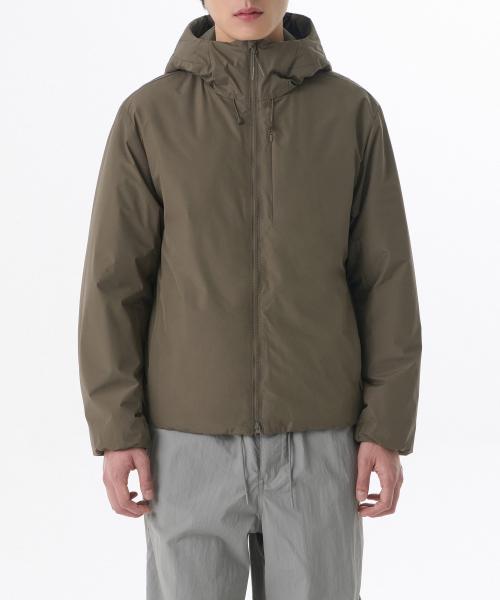 후디드 올라운드 패딩 재킷 [브라운]