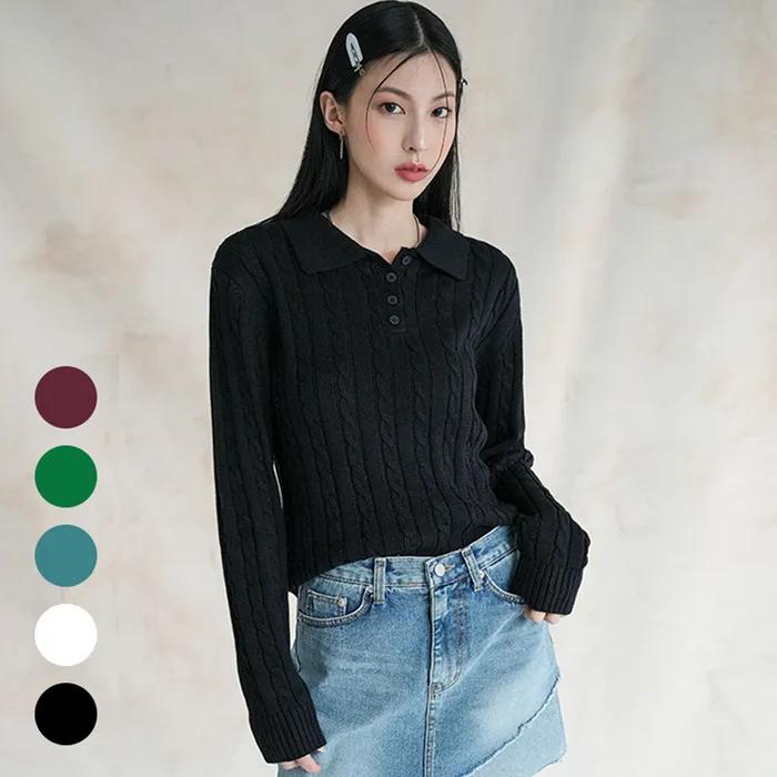 Collar Twist Knitwear - 5COL