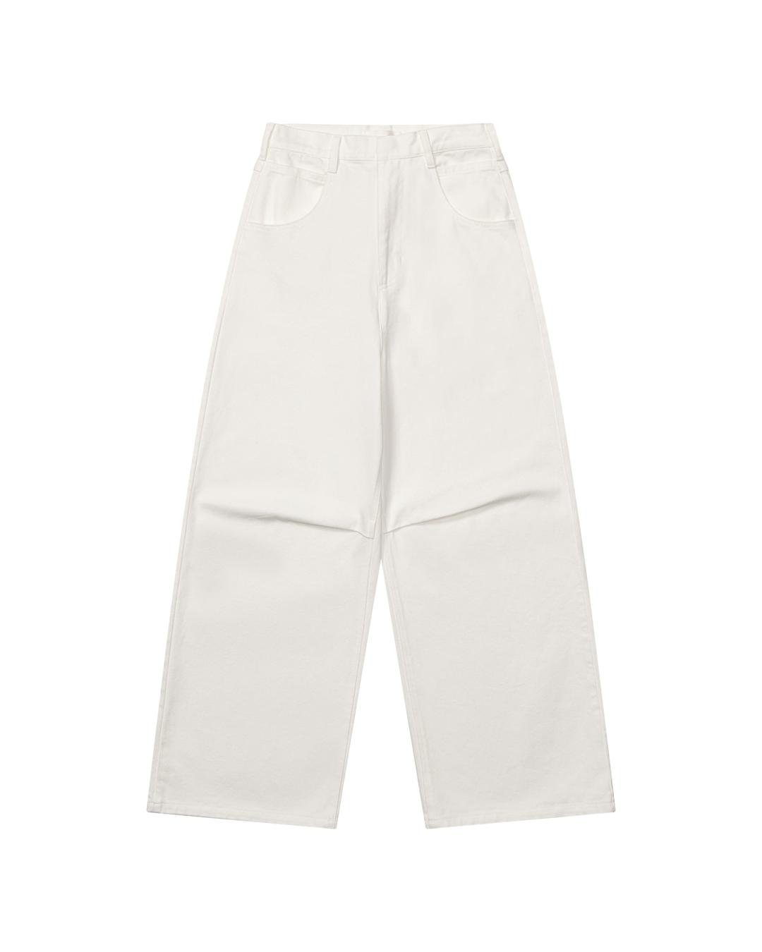 CALF SKIN LABEL PANTS