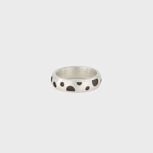 Dotdot Ring (Silver, Black)