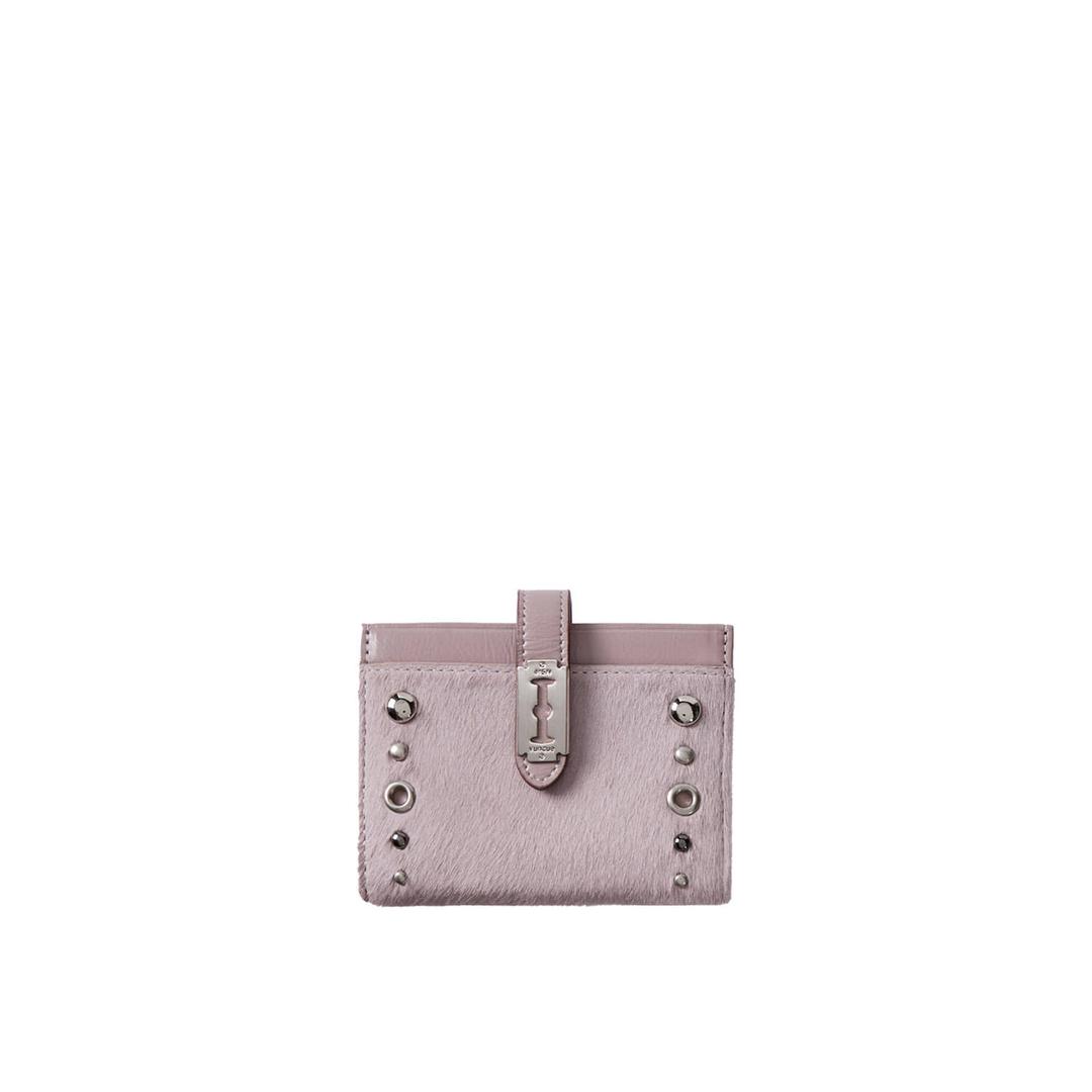 Magpie Goth Stud Card Wallet (맥파이 고스 스터드 카드지갑) Pink