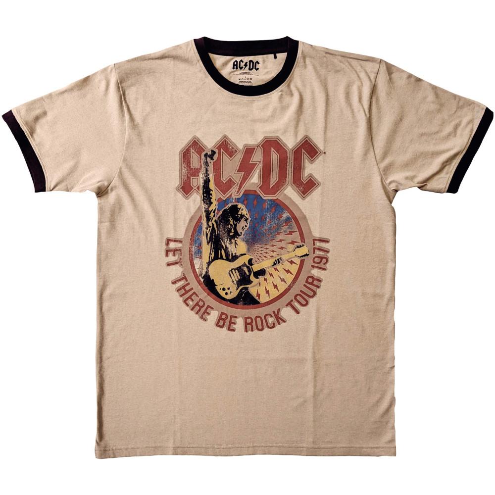 [M,L,XL,2XL 국내배송] 공식 AC DC Let There Be Rock Tour '77 링거 반팔 티셔츠