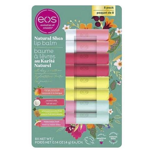 EOS 내추럴 시어 립 밤 8개입, 32g, 1개 - 립케어 | 쿠팡
