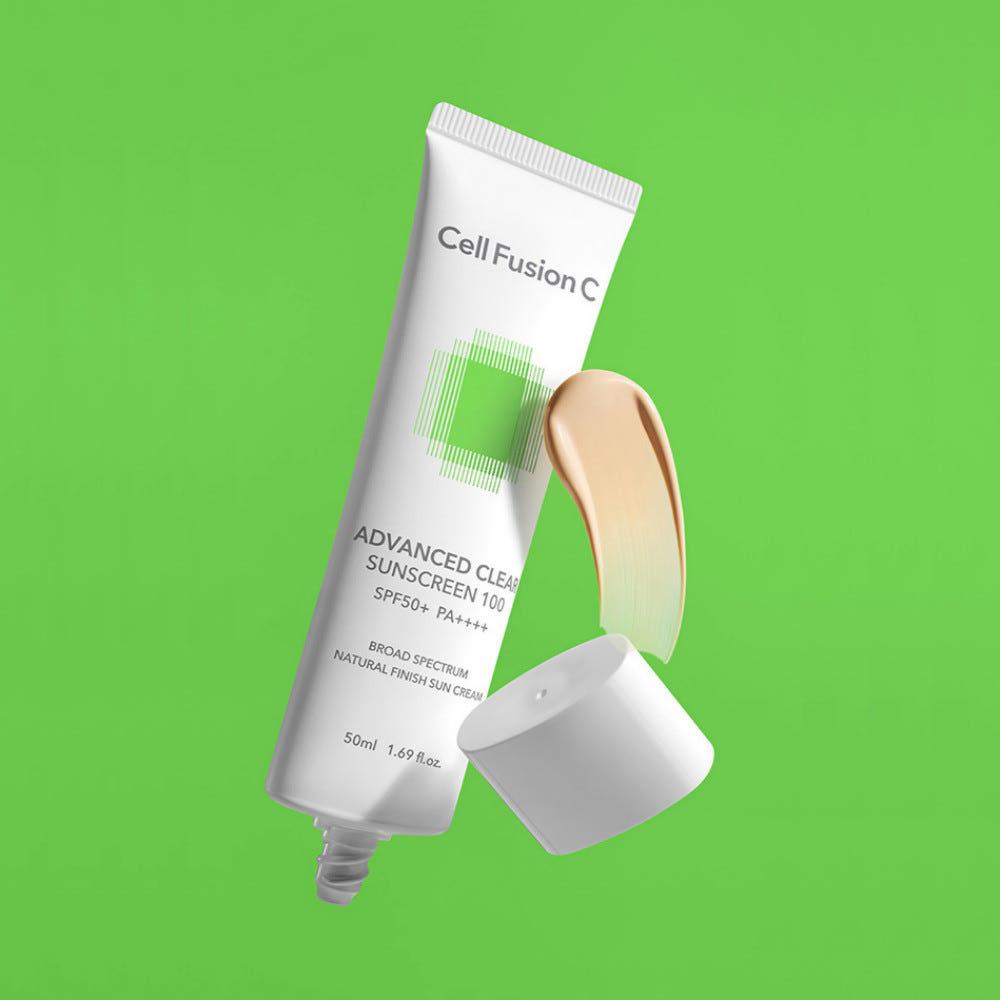 셀퓨전씨 어드밴스드 클리어 썬스크린 50ml / 데일리 수부지 프라이머 모공 요철 커버 베이스 선크림