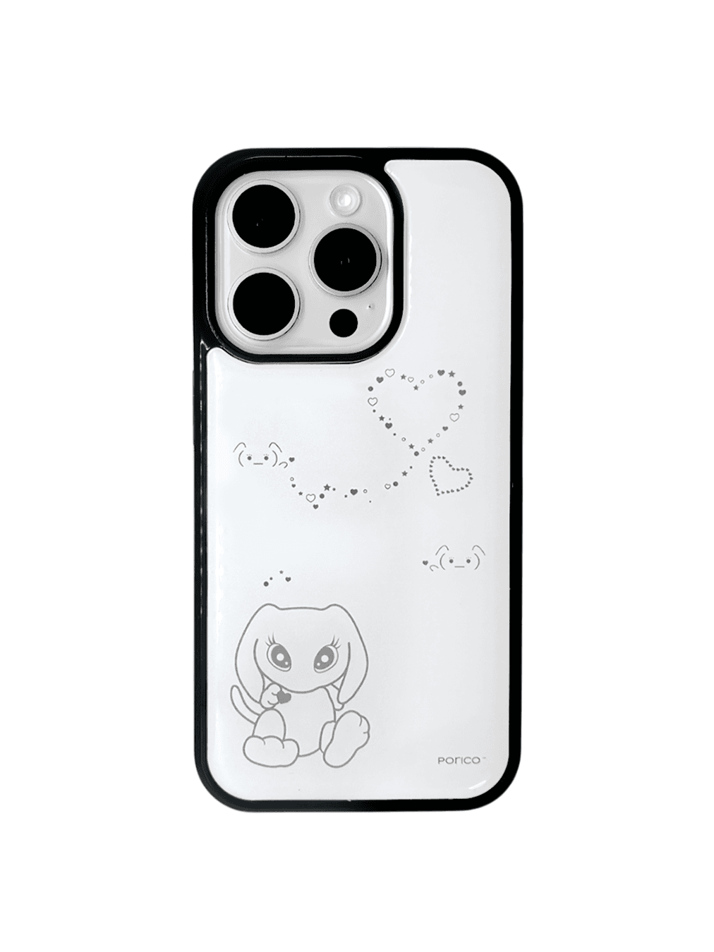 PORI’S LOVE EPOXY BUMPER CASE - WHITE