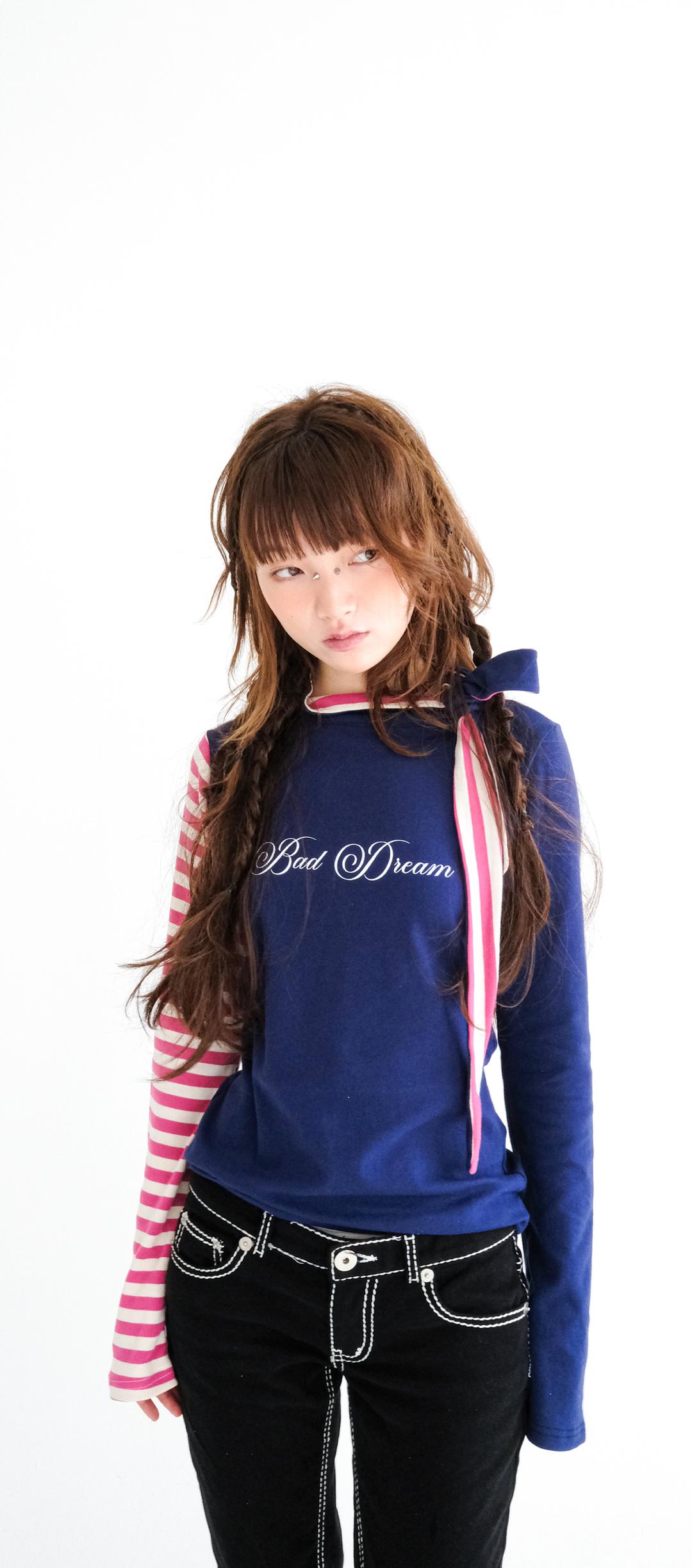 [fa.er.ie] petit scarf stripe turtleneck (navy)