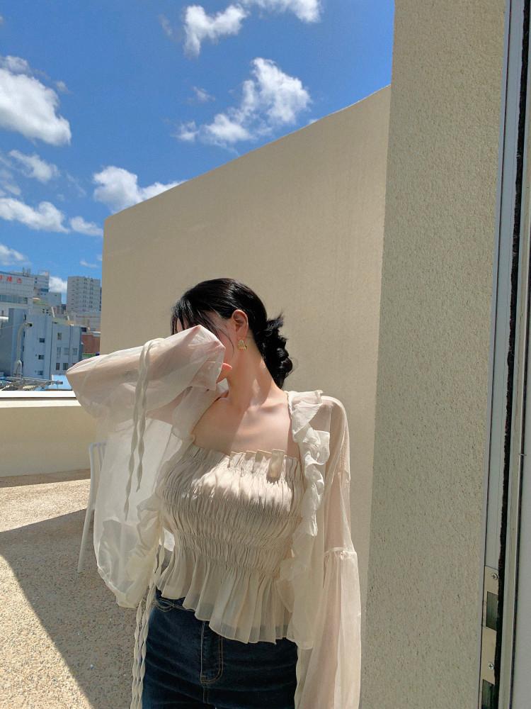 뉴 로라 블라우스 가디건