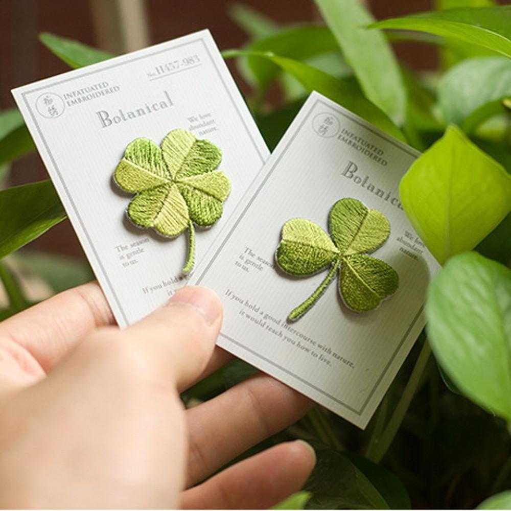 클로버 캐릭터 자수패치 열접착 와팬 DIY 가방 모자 의류 리폼 Embroidery