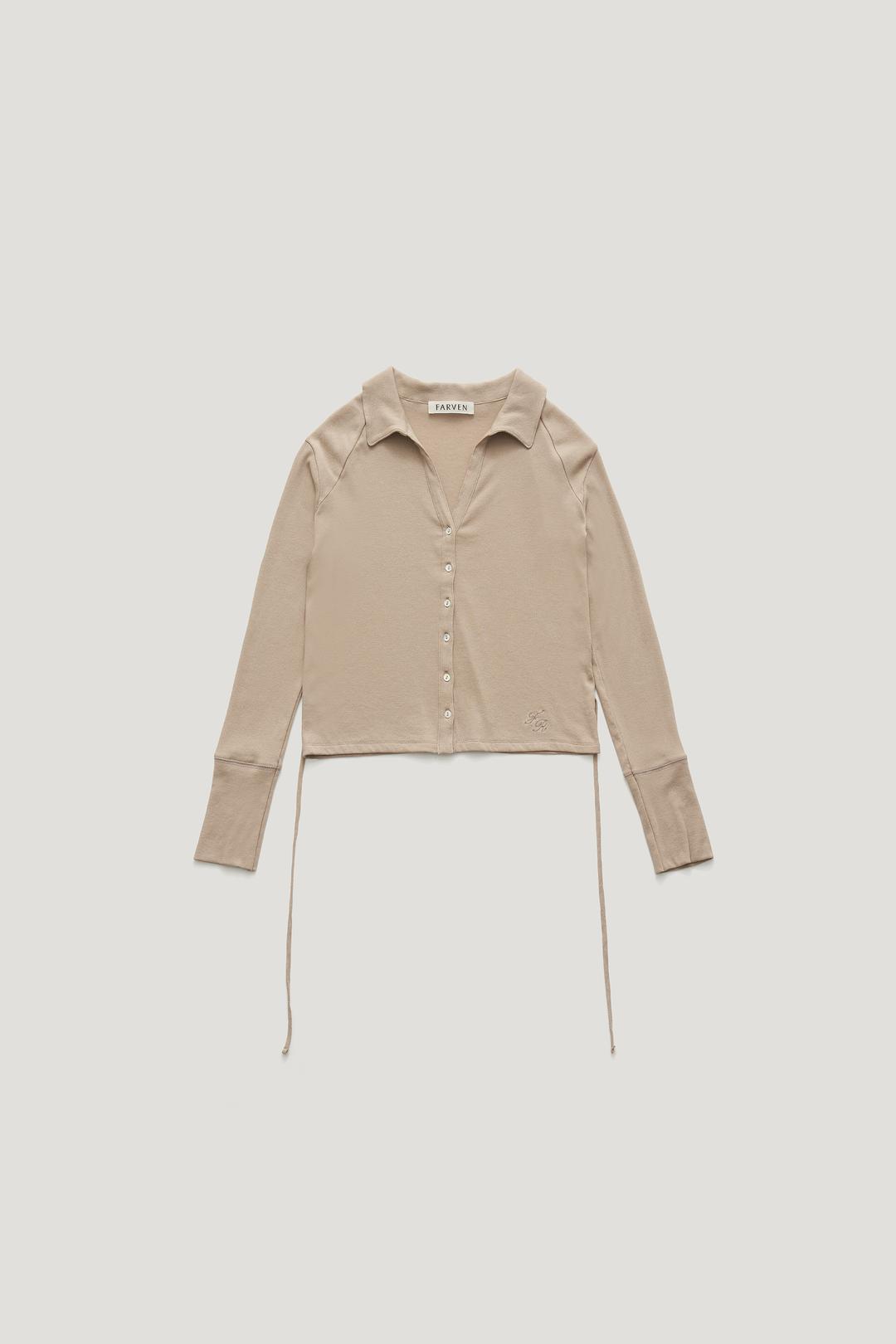 KELLY BUTTON CARDIGAN_BEIGE / ₩78,000