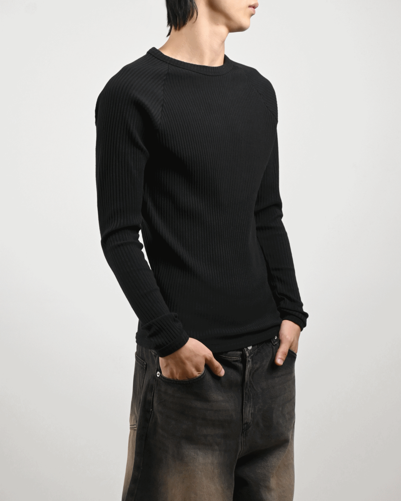 slim golgi knit long sleeves