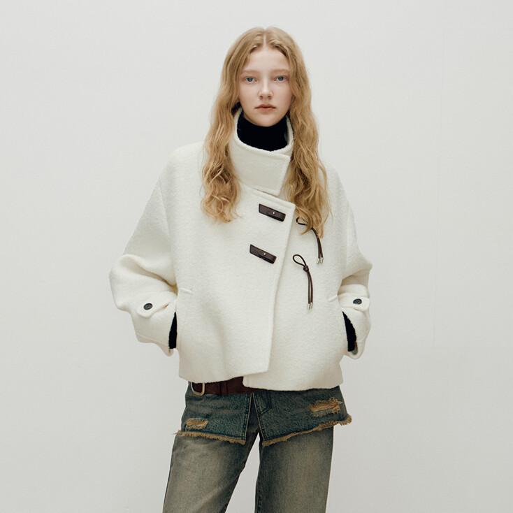 Buckle Detail High neck Jacket VW4WJ033_2color