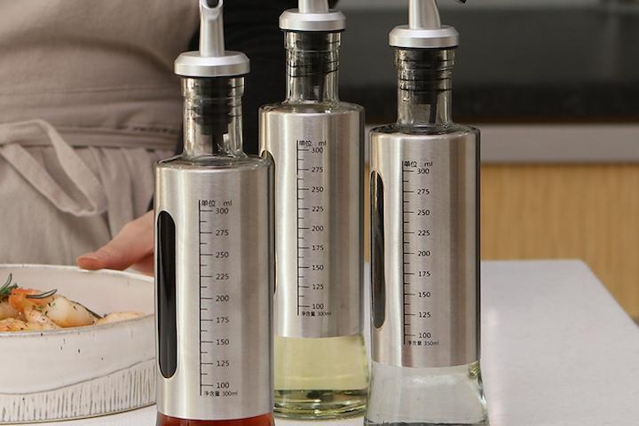 더 쉐프 304스텐 오일병 320ML x 3개 + 스티커 (CMO0002SA)