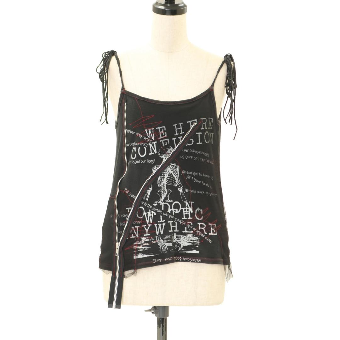 【USED】ANARCHY メッシュ切替プリントキャミソール
