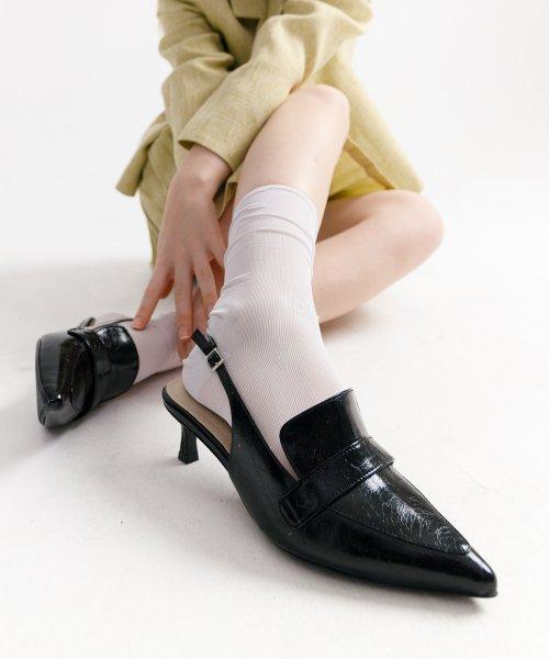 러브 타이 슬링백 (블랙)