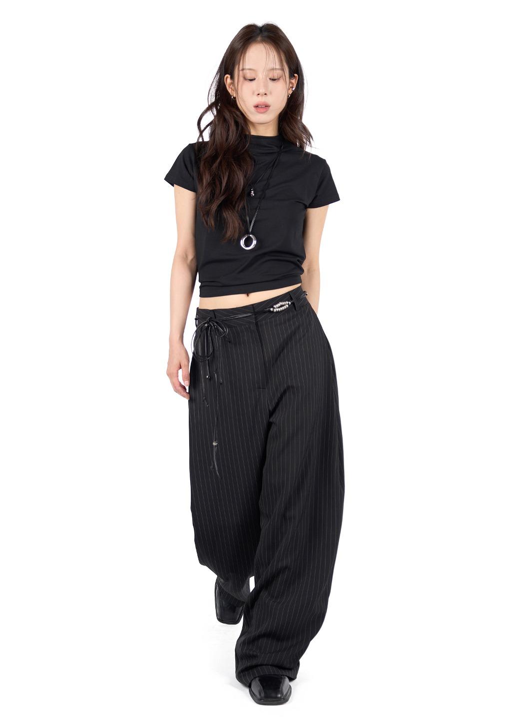 SIDE FOLD STRIPE SLACKS