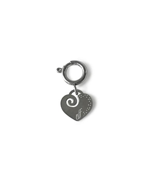 heart charm-silver