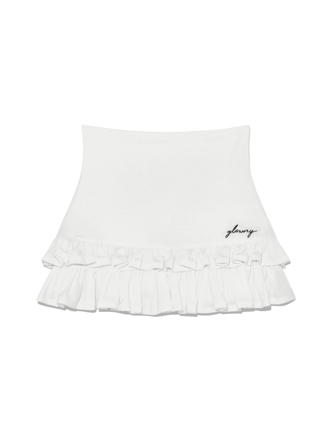 LULU RUFFLE MINI SKIRT (WHITE)