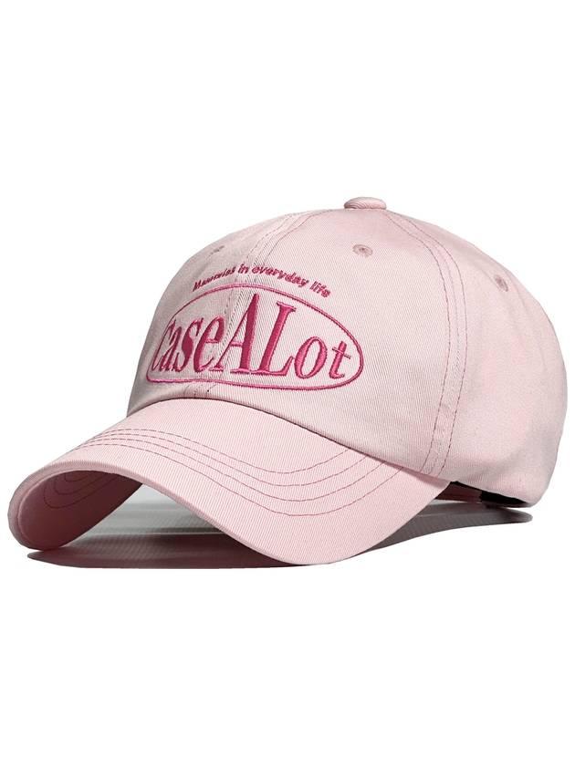 Circle logo ball cap Pastel pink   |   발란코드 [60654053]