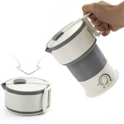 여행용 접이식 폴딩 전기포트 600ml 미니 멀티 보온 휴대용 캠핑 커피포트-씨와이더블유글로벌[무료배송]