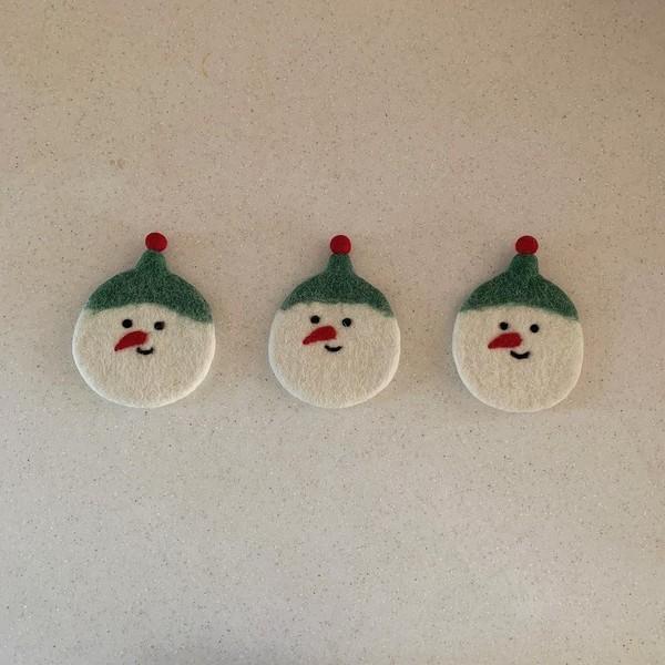 [X-mas] 눈사람 티코스터