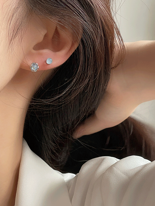 [써지컬스틸] 영롱한 꽃 바벨 피어싱