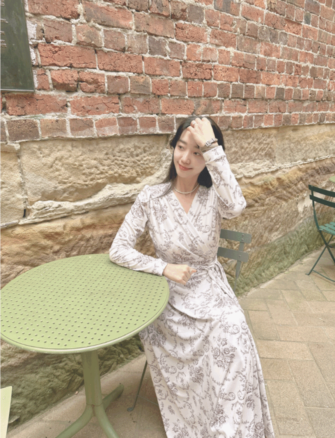 MADE 와인 로즈 뜨왈 랩원피스