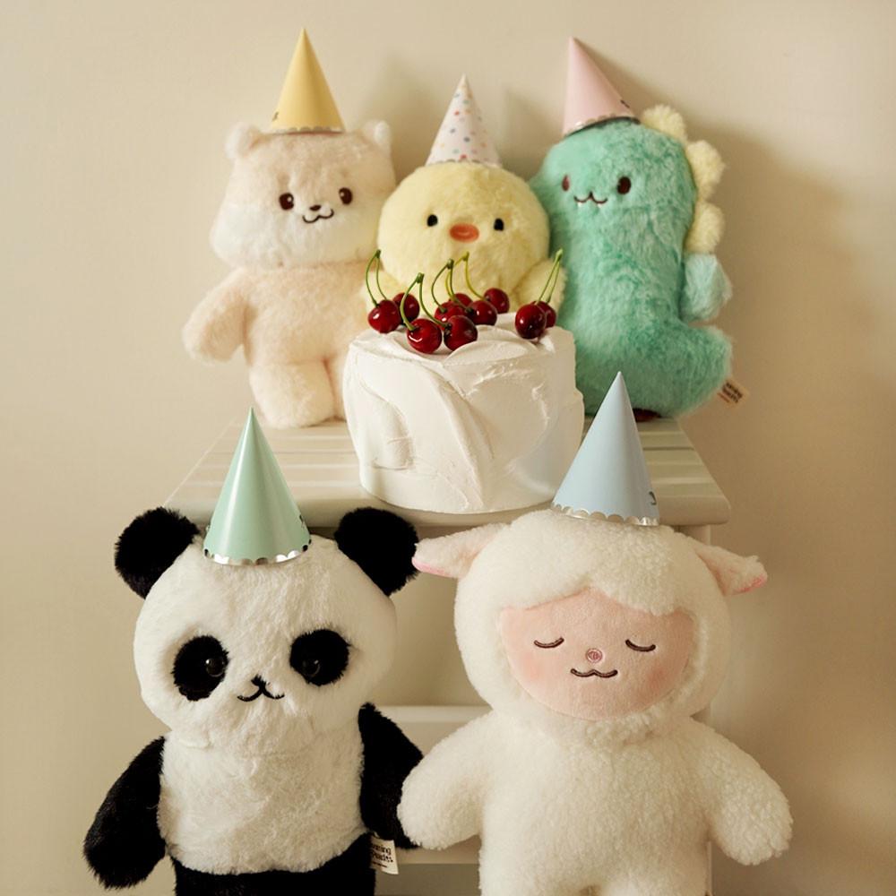 모노스마일 애착인형 코지동물친구들2 병아리 공룡 양 판다 다람쥐 인형