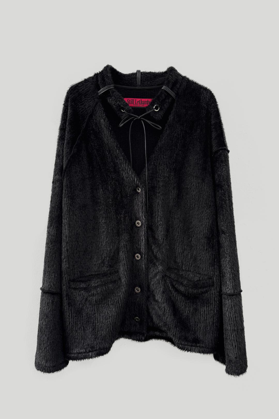 FAKE COLLAR CARDIGAN