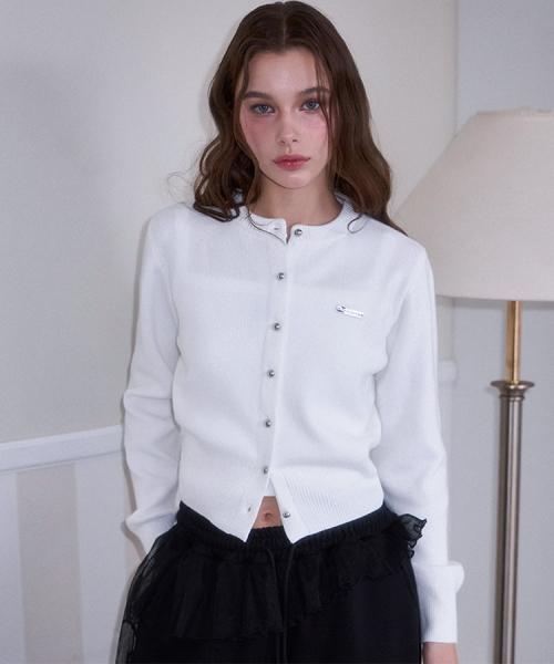 Nickel Round Cardigan [Ivory]