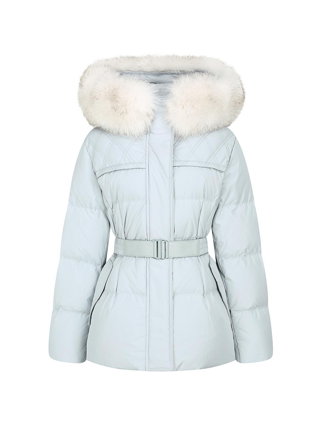 JJ지고트 폭스퍼 밴딩 숏 구스다운 점퍼 (LIGHT BLUE) GPBM2PD931