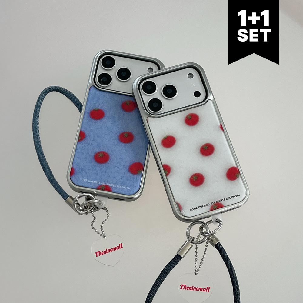 [1+1set] felt tomato [실버 범퍼케이스+스트랩] 맥세이프 선택